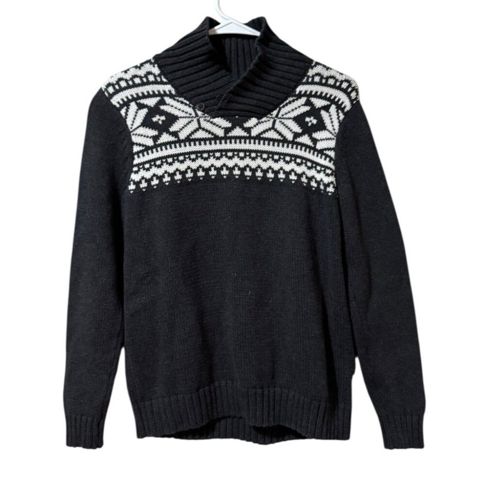 Oshkosh Bgosh Kids Youth Chunky Knit Sweater Boys Size 14 Cotton‎ Winter Holiday